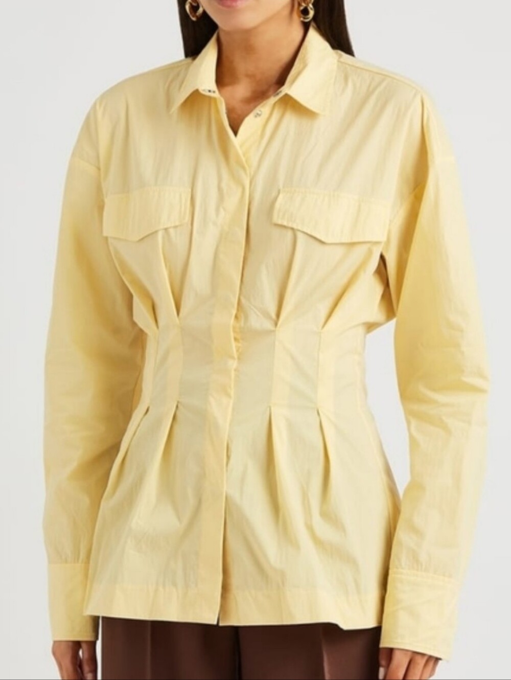 🆕️ Remain Birger Christensen Charlotte Taffeta Shirt in Straw